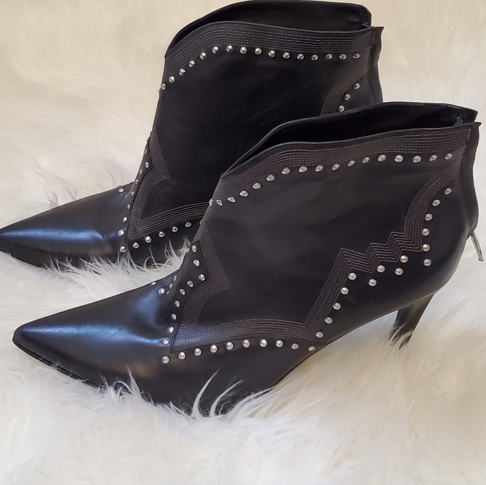 Leather boots